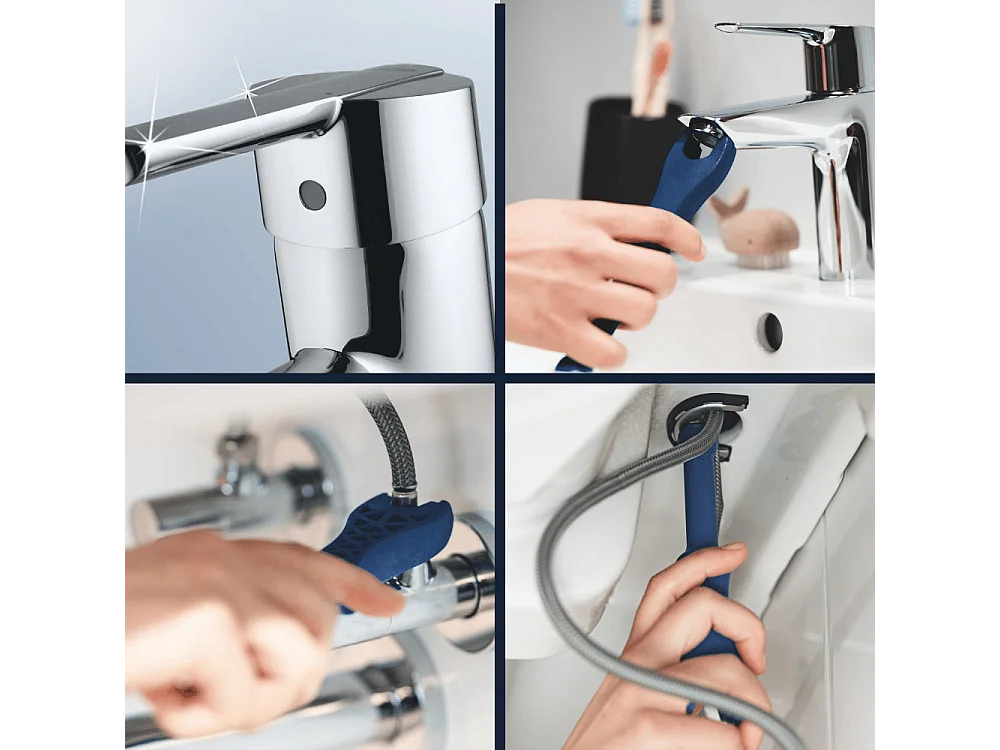 GROHE Quickfix Feel Mezclador de lavabo con vaciador extraíble y automático talla S
