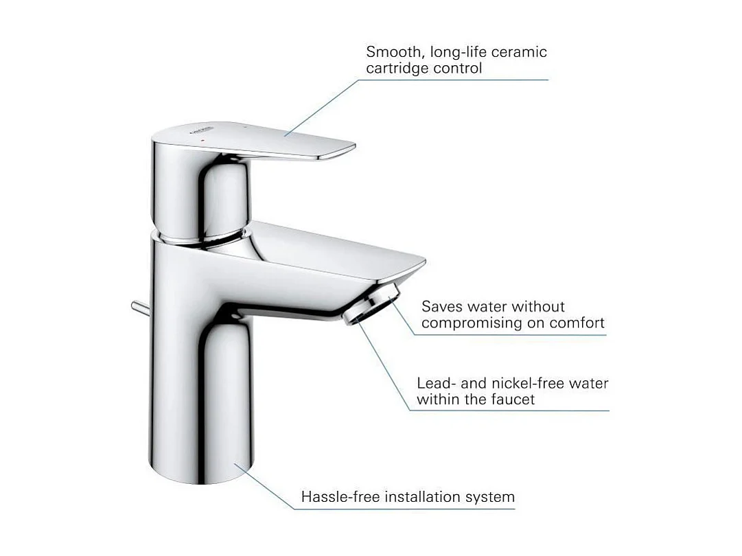 Misturador de lavatório GROHE Quickfix Start Edge - Tamanho S