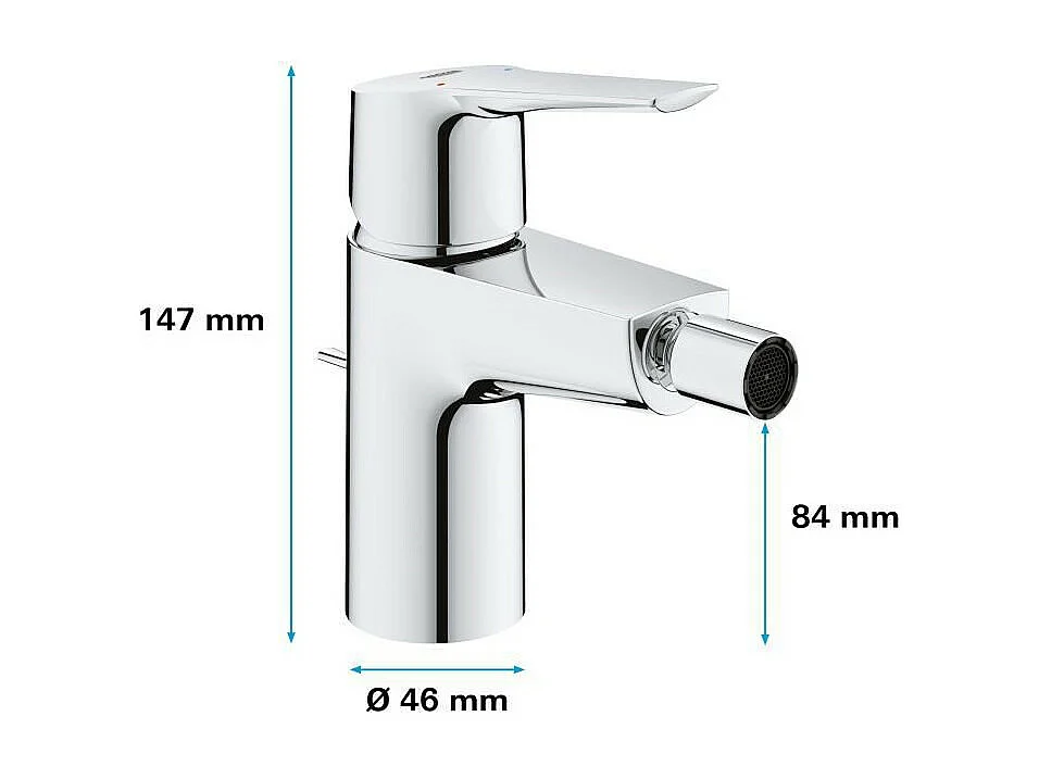 GROHE Mitigeur monocommande Bidet, Taille S, limiteur de température, 32560002