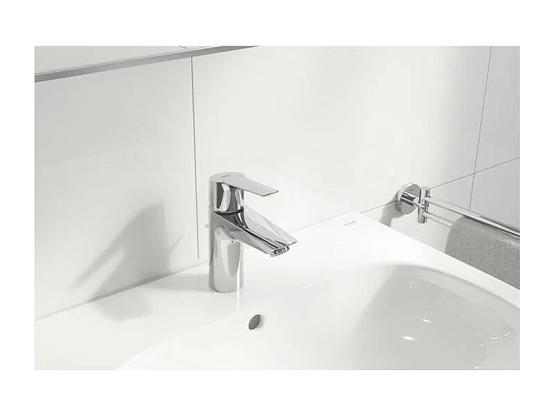 Waschtischmischer GROHE Quickfix Start 2021 mit Zugstange und Ablaufgarnitur verchromt Größe S