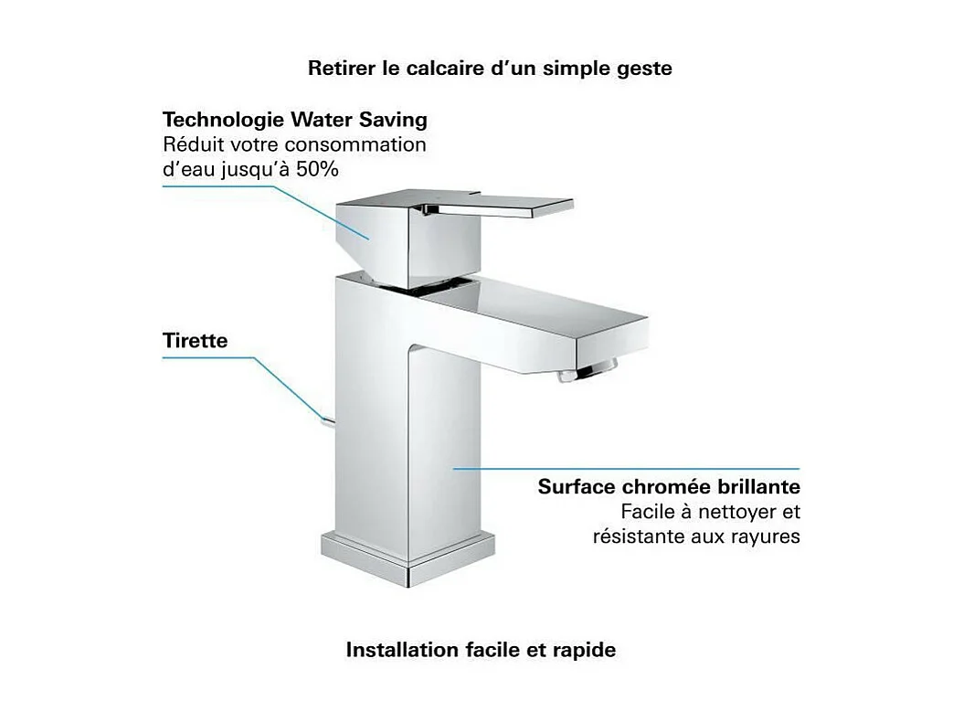 GROHE - Mitigeur monocommande Lavabo - Taille S