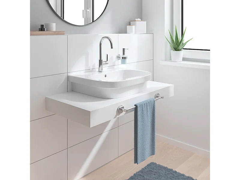 Waschtischbatterie GROHE Quickfix Start 2021 mit Zugstange und Ablaufgröße L