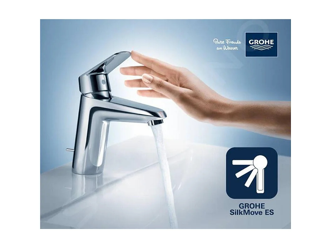 GROHE QUICKFIX Start Robinet de salle de bains lavabo, mousseur economie deau, bonde clic clac incluse, Taille S, 23551002