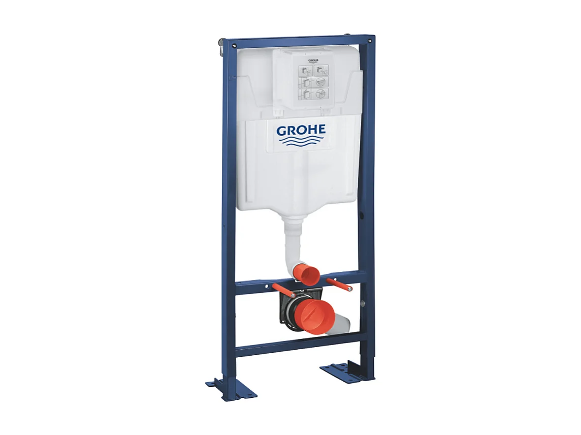 Grohe Pack WC suspendu sans bride Essence + abattant + plaque chromée + bâti Grohe