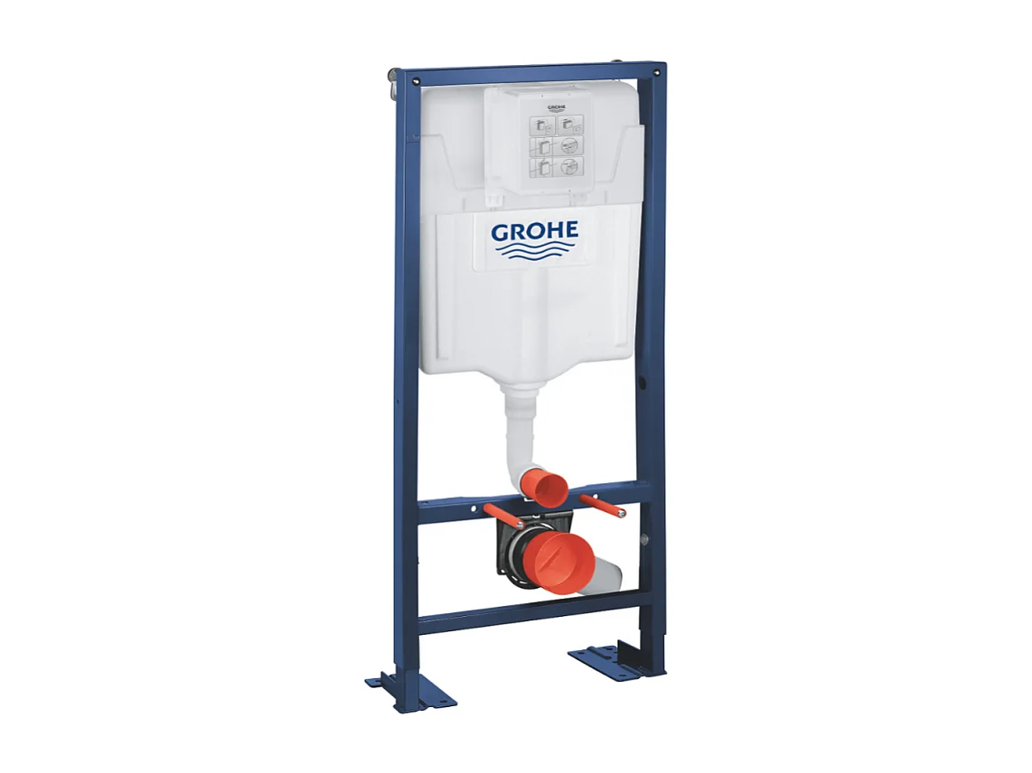 Grohe Pack WC suspendu sans bride Essence + abattant + plaque chromée + bâti Grohe