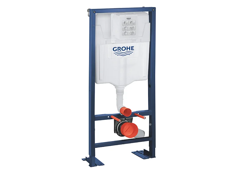 Grohe Pack WC suspendu sans bride Essence + abattant + plaque chromée + bâti Grohe