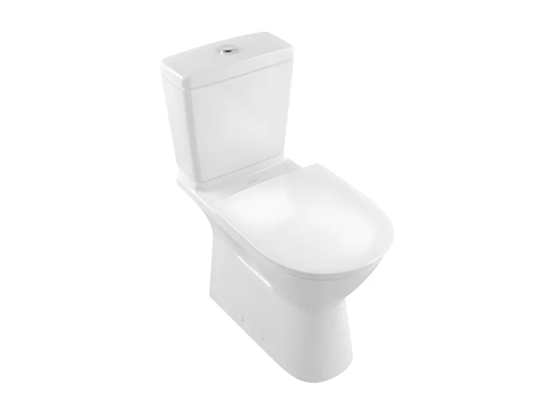 WC à poser sans bride sortie horizontale avec abattant frein de chute VILLEROY & BOCH O.novo Directflush