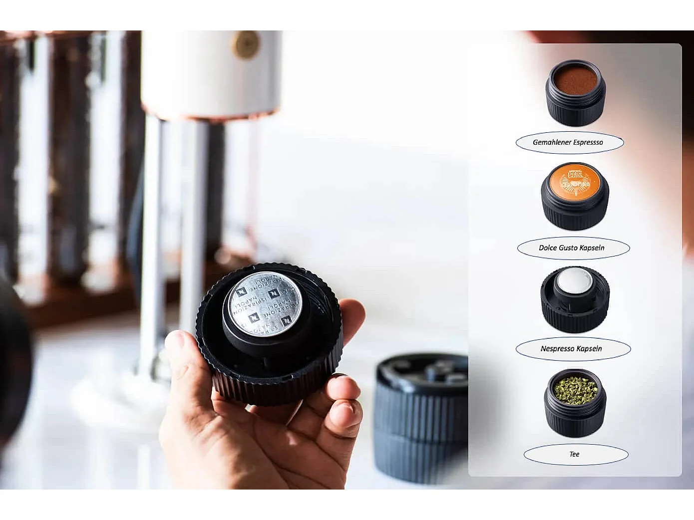 Dreiklang 4 in1 Espressomaschine plus Tee, 3