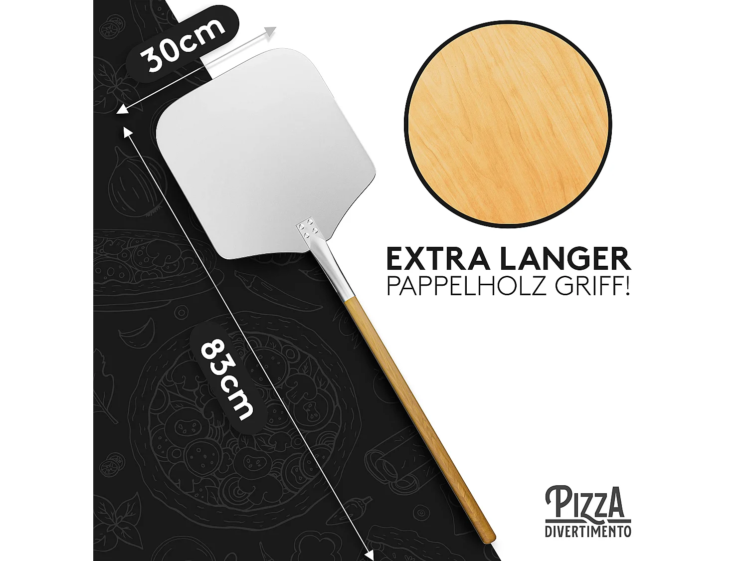 Pizza Divertimento [DAS ORIGINAL - Pizzaschieber -