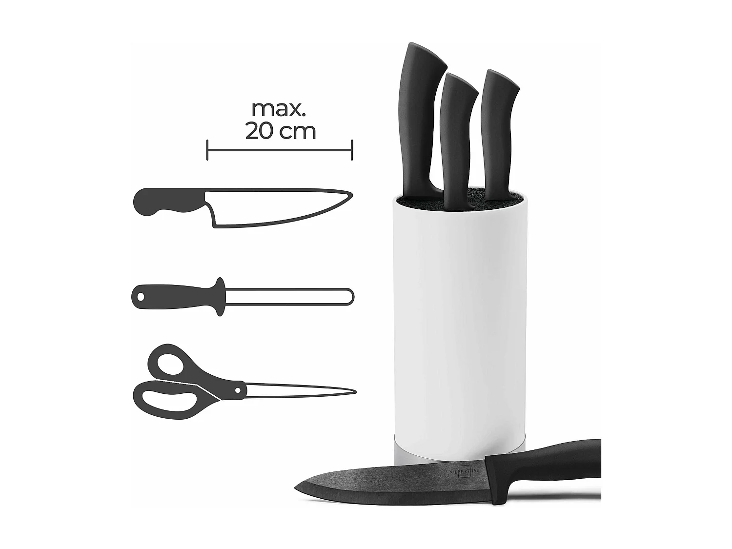 SILBERTHAL Universal Messerblock - Borsteneinsatz