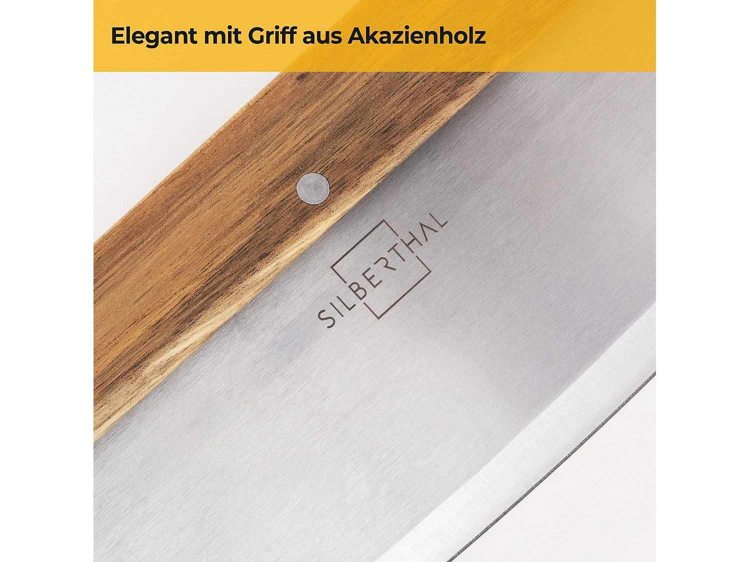 SILBERTHAL Pizzaschneider - 32cm Edelstahl Klinge