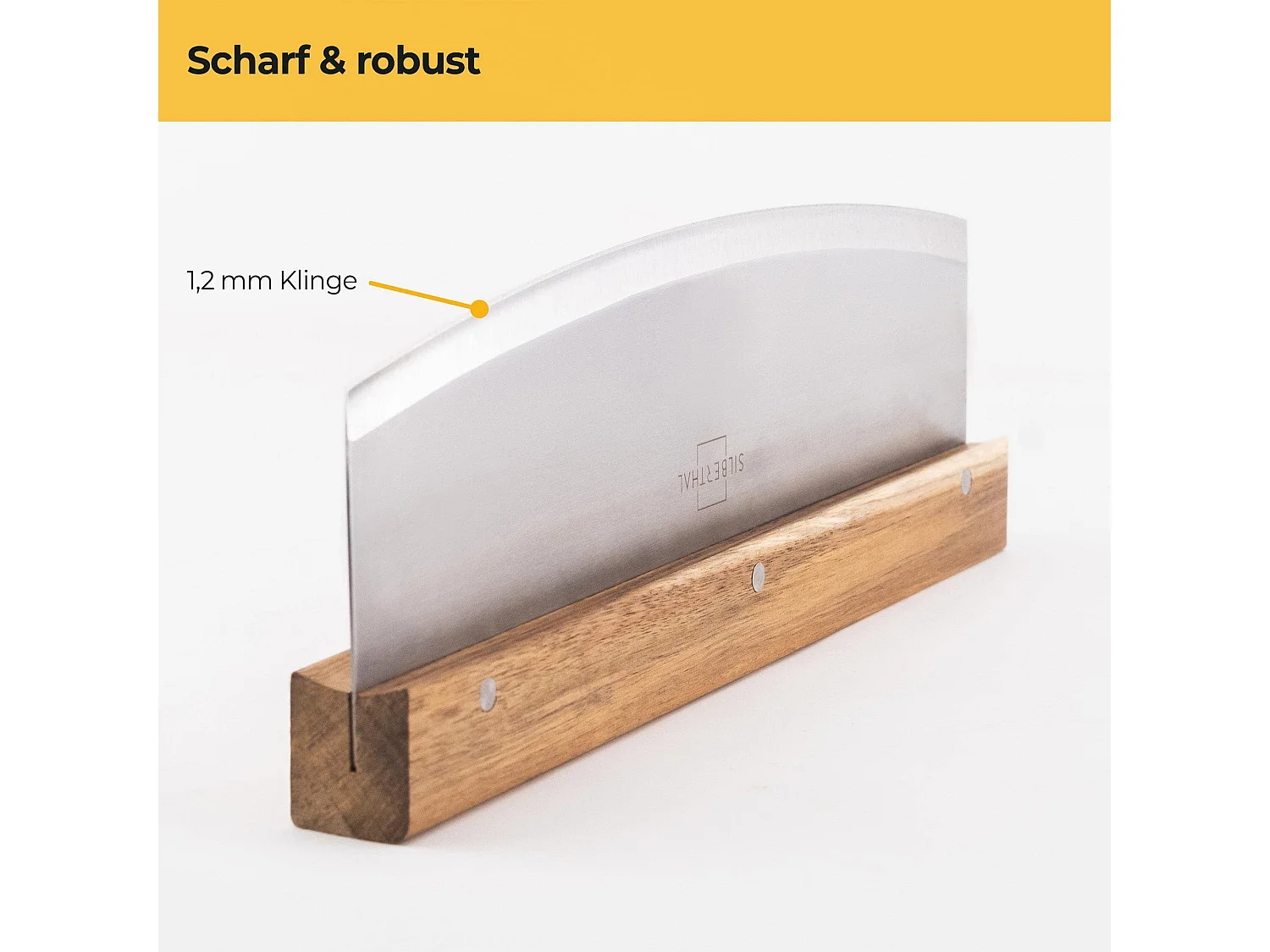 SILBERTHAL Pizzaschneider - 32cm Edelstahl Klinge