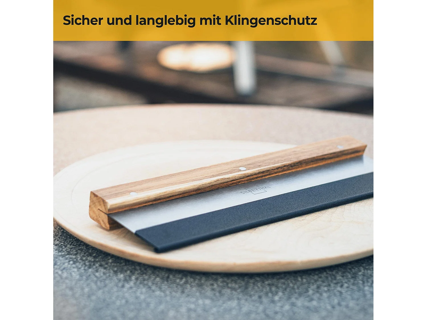 SILBERTHAL Pizzaschneider - 32cm Edelstahl Klinge