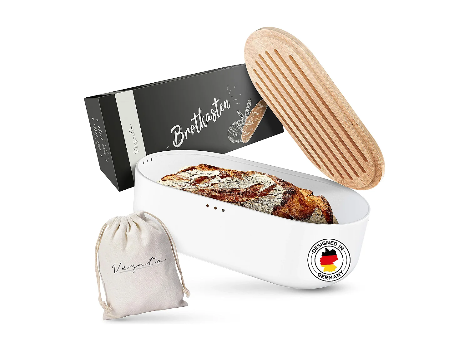 Vezato Brotbox – Nachhaltiger Brotkasten für lange