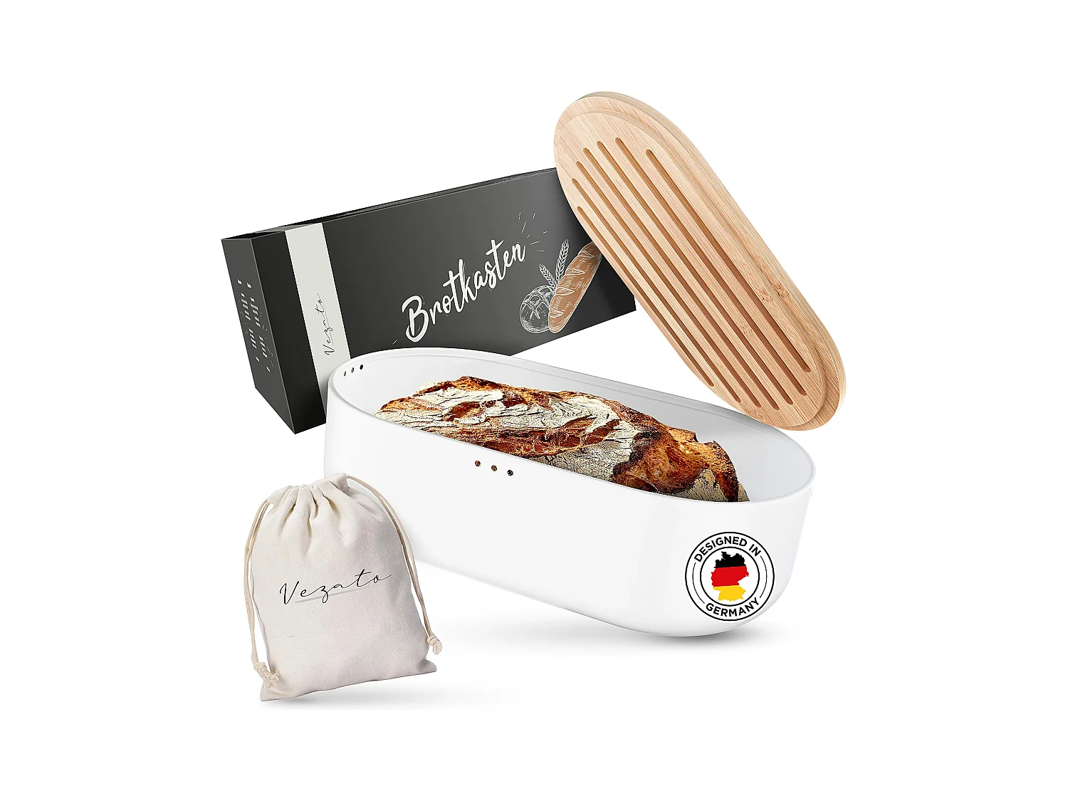 Vezato Brotbox – Nachhaltiger Brotkasten für lange