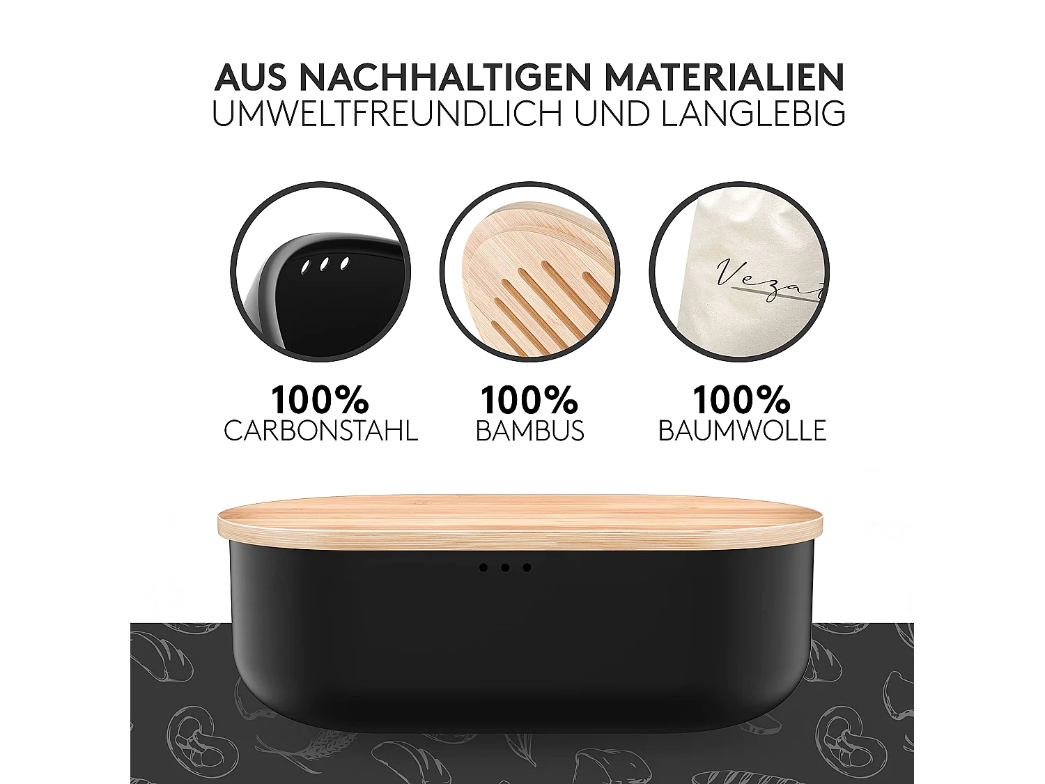 Vezato Brotbox – Nachhaltiger Brotkasten für lange