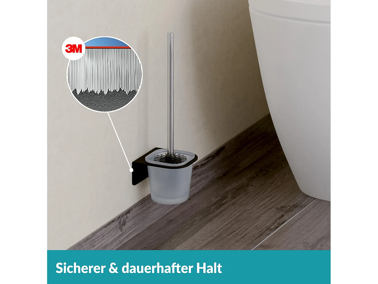 WEISSENSTEIN Toilettenbürstenhalter Set zur