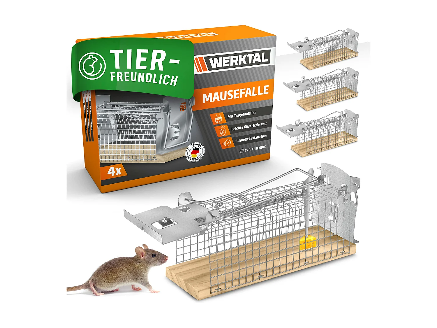 WERKTAL Mausefalle lebend - Hochsensitive