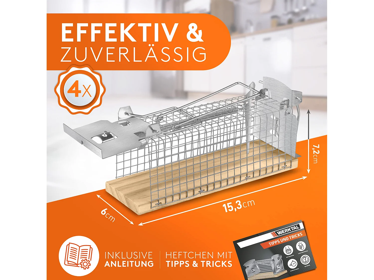WERKTAL Mausefalle lebend - Hochsensitive