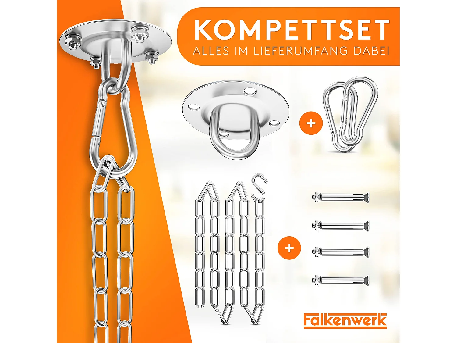 FALKENWERK - Hängesessel mit Fußstütze - Ultra