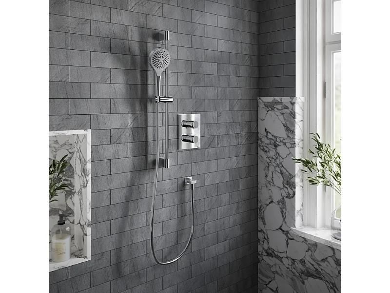 Mitigeur thermostatique encastré 2 voies VILLEROY ET BOCH Universal rectangle Chrome