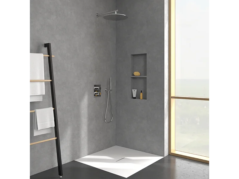 Mitigeur thermostatique encastré 2 voies VILLEROY ET BOCH Universal rectangle Chrome