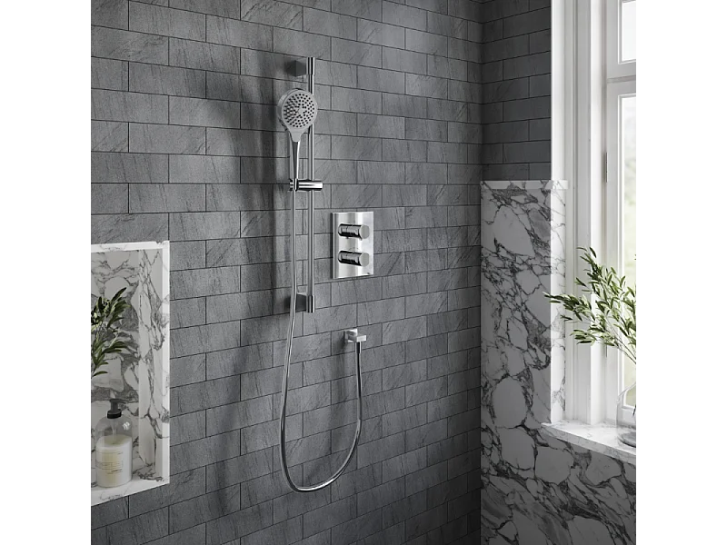 Mitigeur thermostatique encastré 2 voies VILLEROY ET BOCH Universal rectangle Chrome