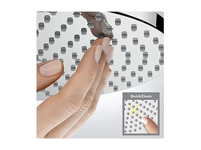 Lot robinet douche encastré thermostatique HANSGROHE Ecostat E + Douche de tête Raindance E 300 fixation plafond