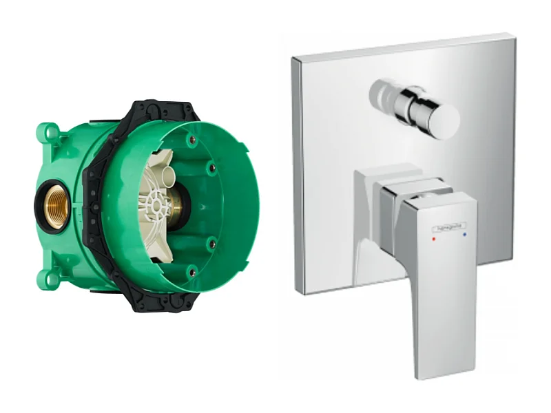 Façade HANSGROHE Metropol pour mitigeur bain douche encastré avec corps encastré