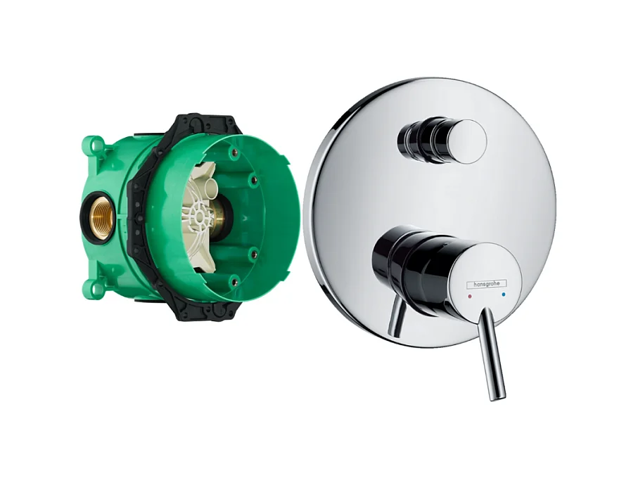HANSGROHE Façade Talis S pour mitigeur bain douche encastré  Chromé avec corps encastré