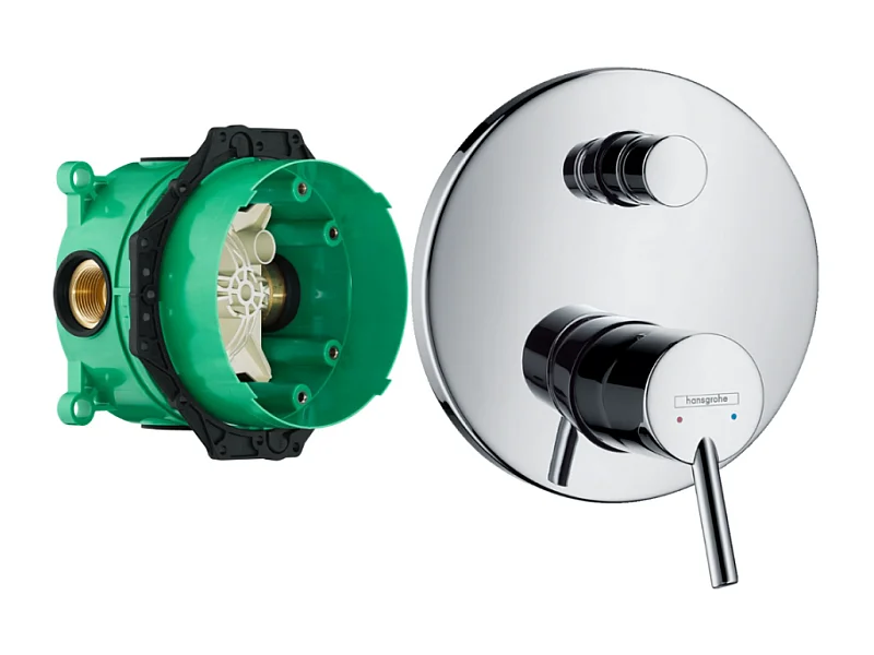 HANSGROHE Façade Talis S pour mitigeur bain douche encastré  Chromé avec corps encastré