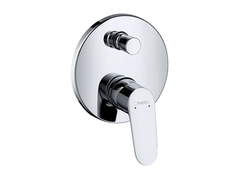 Façade mitigeur bain douche encastré 2 sorties HANSGROHE Focus chromé