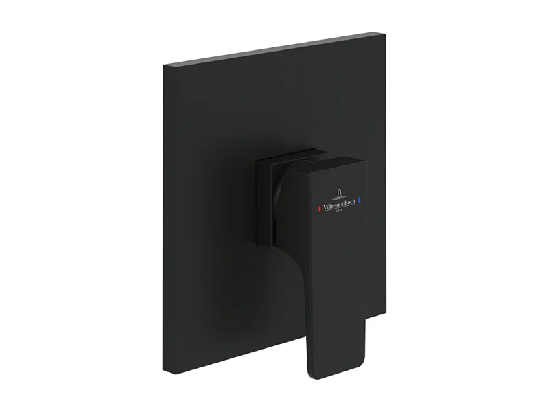 Mitigeur mécanique encastré VILLEROY ET BOCH Architectura Square Noir mat