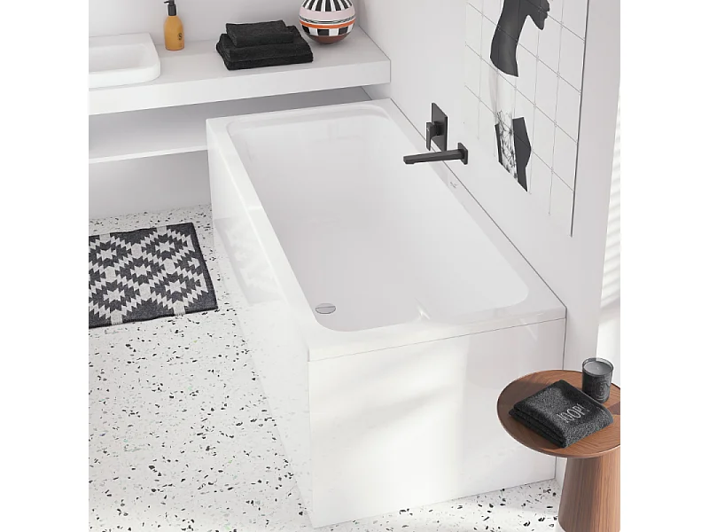 Mitigeur mécanique encastré VILLEROY ET BOCH Architectura Square Noir mat