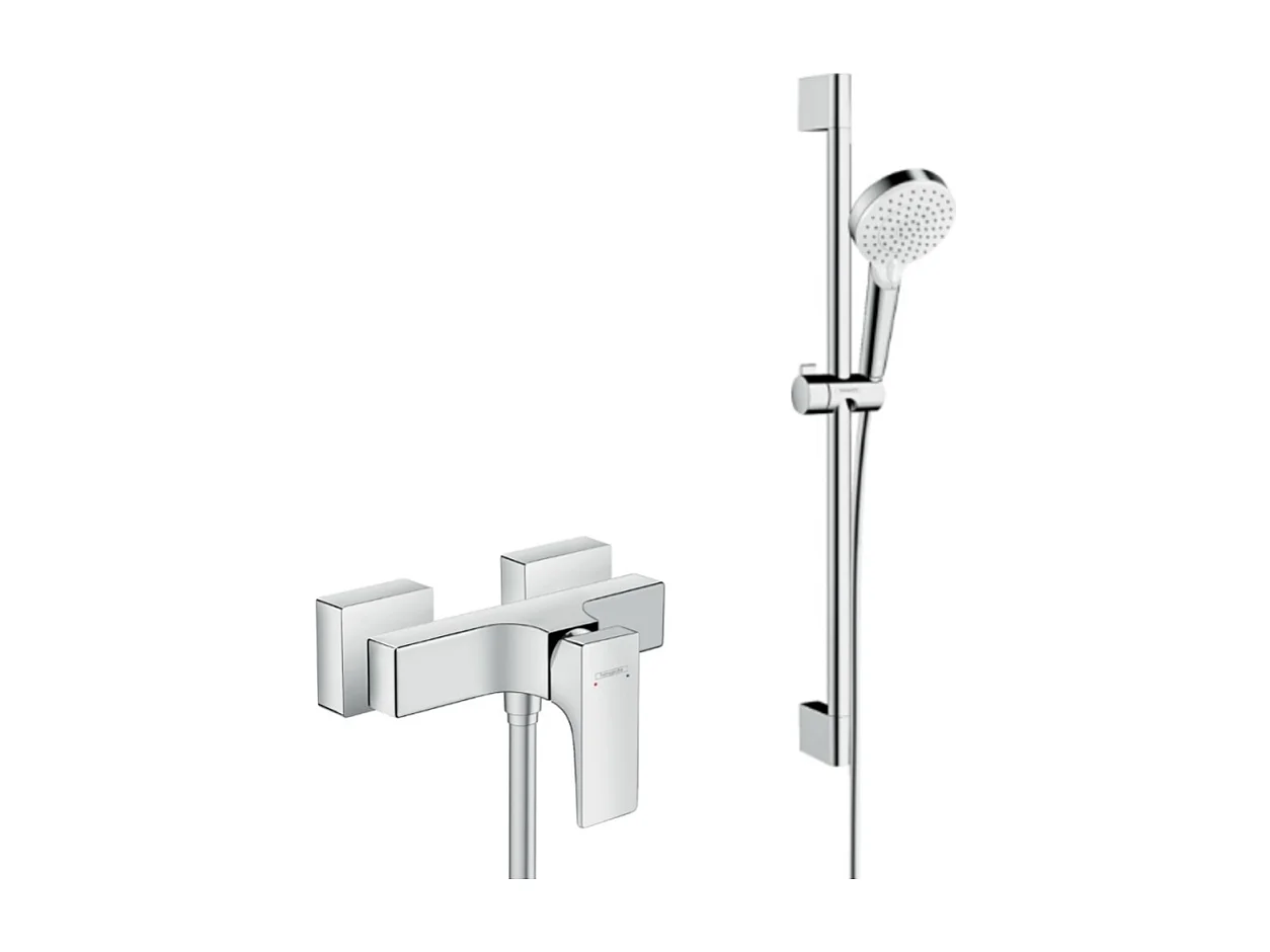 Ensemble douche HANSGROHE Crometta + Mitigeur bain douche Metropol
