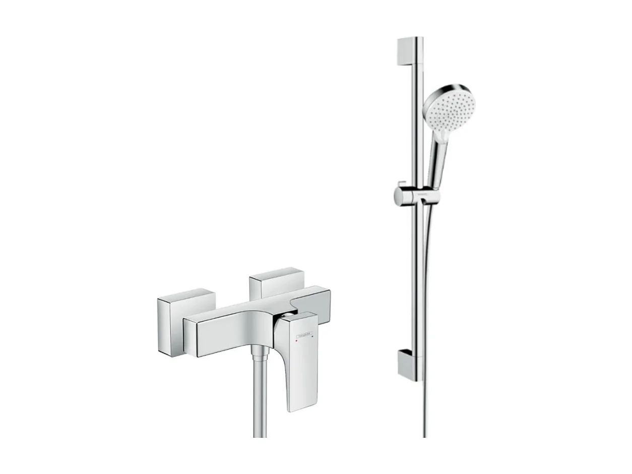 Ensemble douche HANSGROHE Crometta + Mitigeur bain douche Metropol