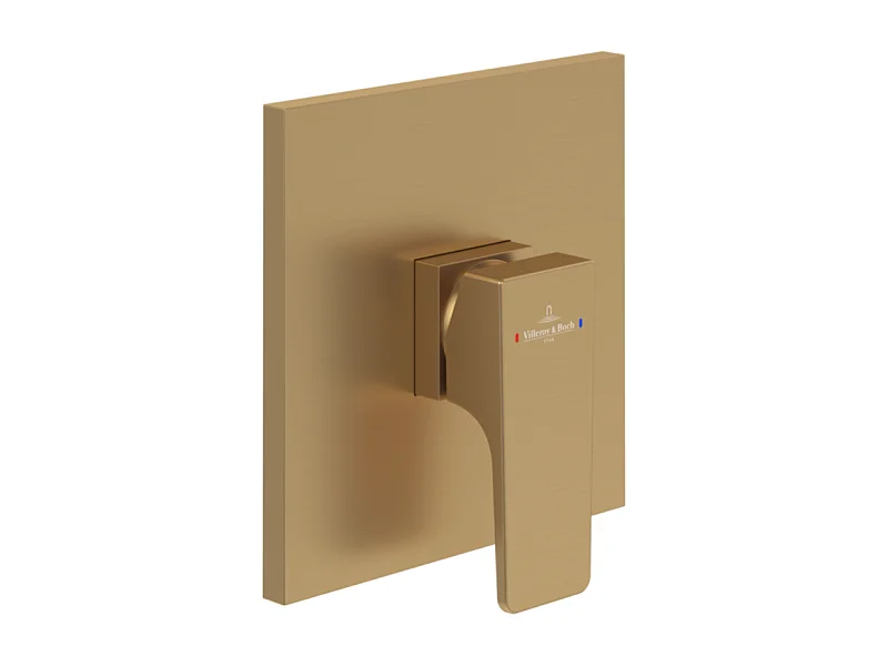 Mitigeur mécanique encastré VILLEROY ET BOCH Architectura Square Or brossé