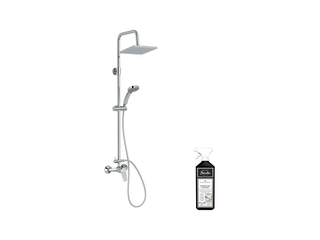 Colonne de douche JACOB DELAFON mécanique Colette + nettoyant Briochin