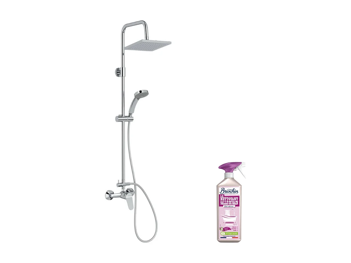 Colonne de douche JACOB DELAFON mécanique Colette + nettoyant Briochin