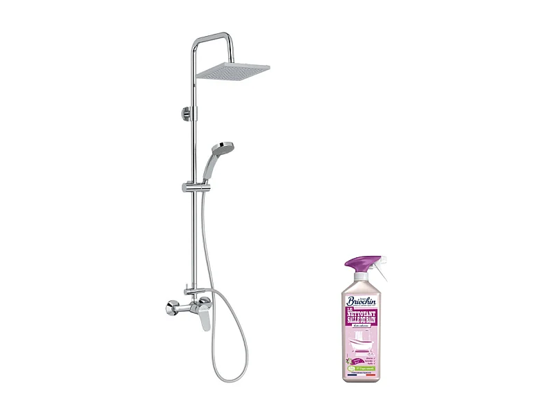 Colonne de douche JACOB DELAFON mécanique Colette + nettoyant Briochin