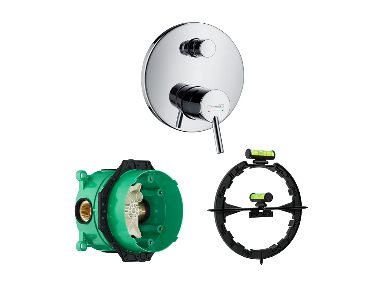 HANSGROHE Façade Talis S mitigeur bain douche encastré  Chromé avec corps encastré et outil