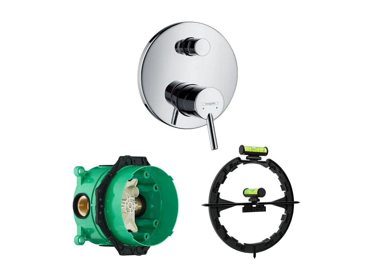 HANSGROHE Façade Talis S mitigeur bain douche encastré  Chromé avec corps encastré et outil