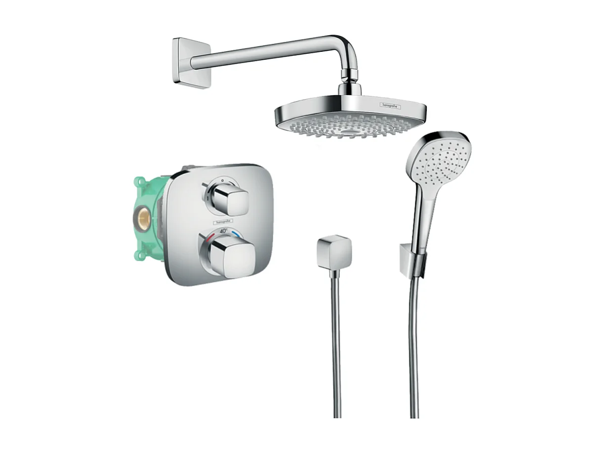 Colonne de douche thermostatique encastrée HANSGROHE Croma Select E