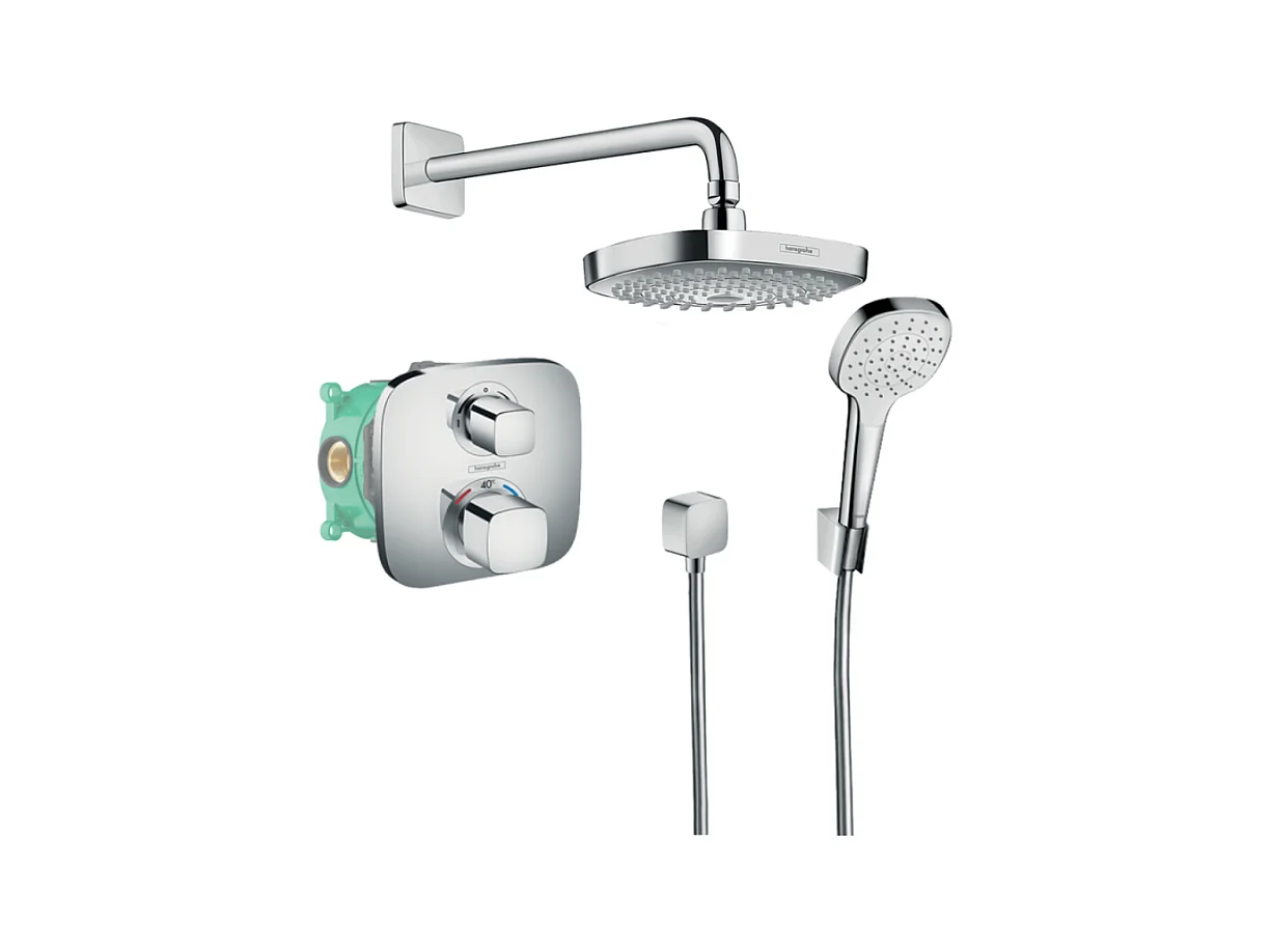 Colonne de douche thermostatique encastrée HANSGROHE Croma Select E