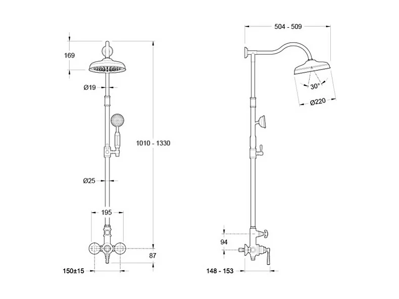 Colonne de douche JACOB DELAFON Cléo 1889 Chrome + nettoyant Briochin