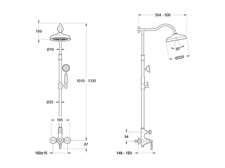 Colonne de douche JACOB DELAFON Cléo 1889 Chrome + nettoyant Briochin