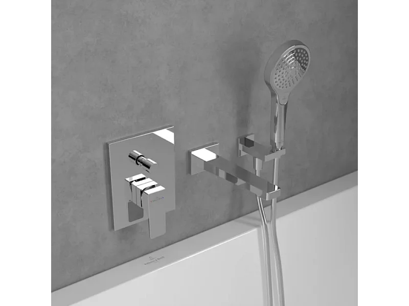 Mitigeur mécanique encastré avec inverseur VILLEROY ET BOCH Architectura Square Chrome