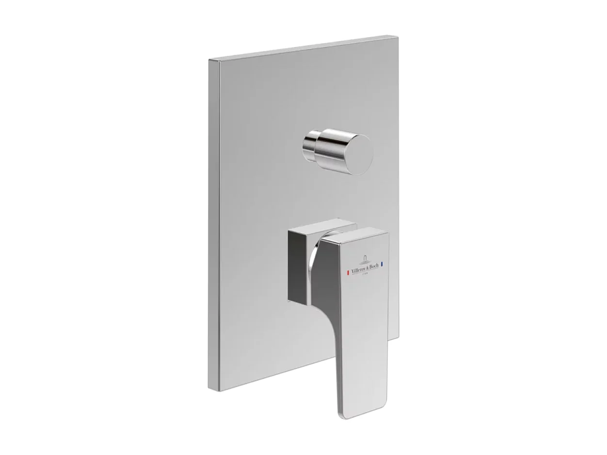 Mitigeur mécanique encastré avec inverseur VILLEROY ET BOCH Architectura Square Chrome