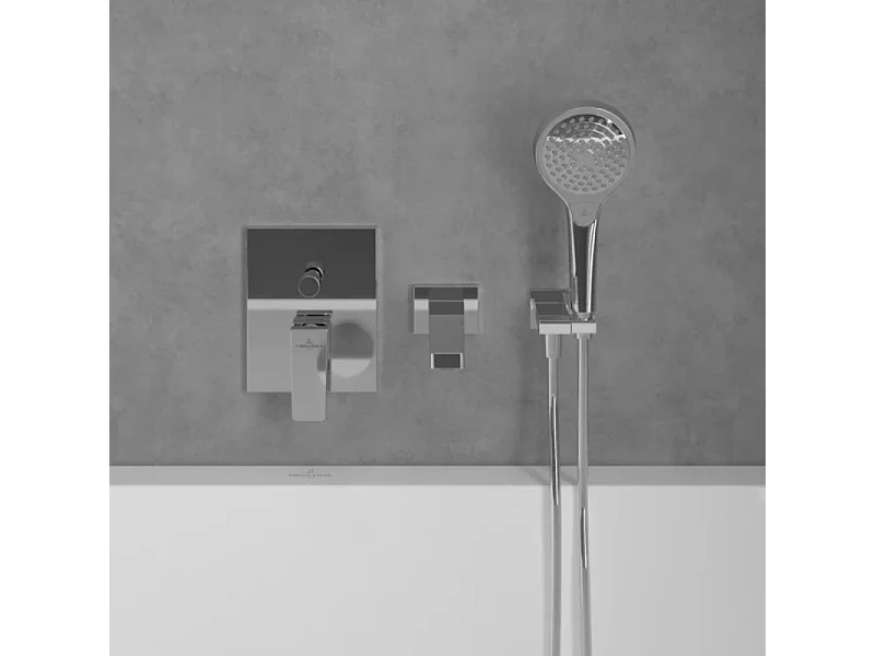 Mitigeur mécanique encastré avec inverseur VILLEROY ET BOCH Architectura Square Chrome