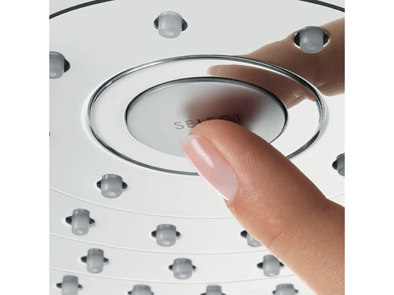 Colonne de douche thermostatique encastrée HANSGROHE ShowerSelect S chromé + douche de tête HANSGROHE Raindance Select S